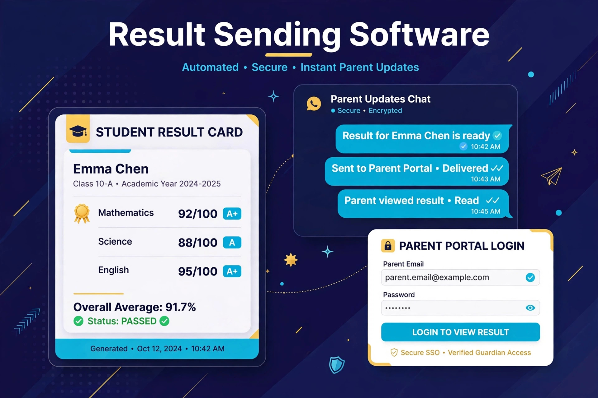 Result Sending Software cover